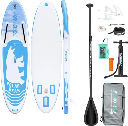 FunWater paddleboard gonflable POLAR BEAR 10'6 set