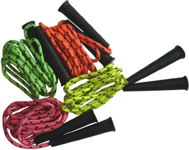 Corde à sauter néon pour enfants ACRA 2,5 m - 1 pièce