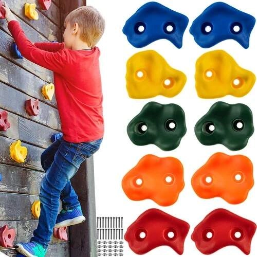 Prises d’escalade pour enfants – set de 10 pcs Kruzzel