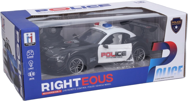 Voiture de police RC télécommandée 26 cm - 1 pièce