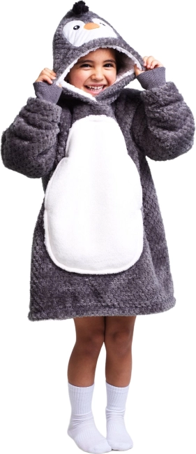 Couverture sweat à capuche TV chaude Pingouin pour enfants