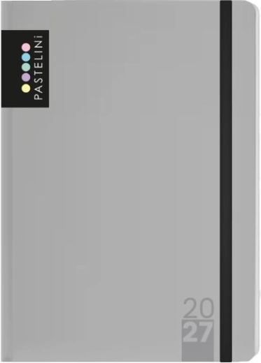 Agenda hebdomadaire Pastelini A6 2027 gris