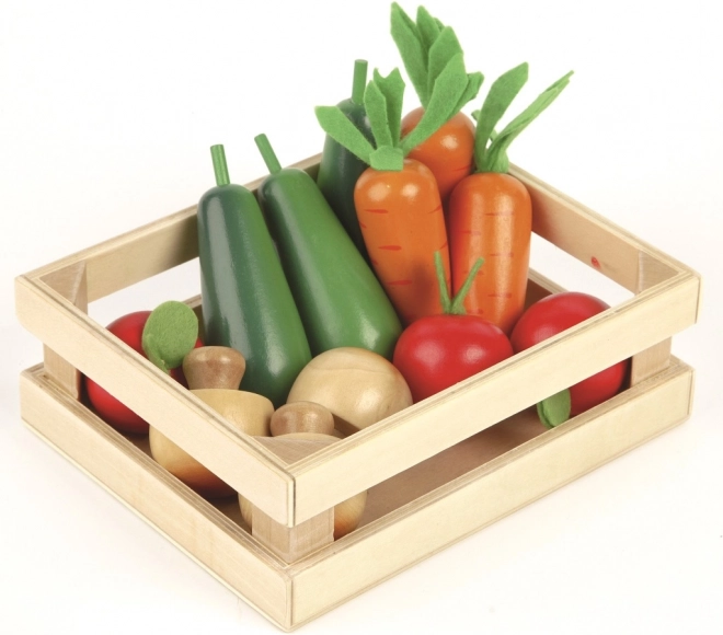 Tidlo caisse en bois avec légumes