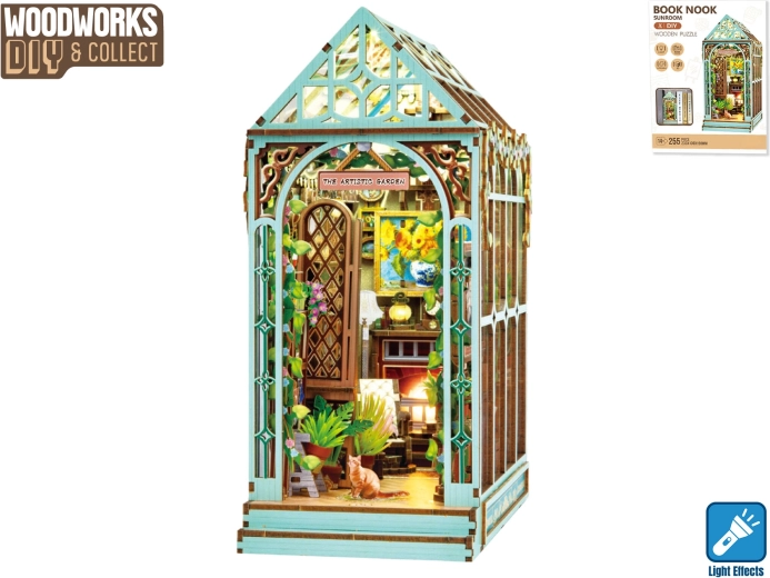 Kit de construction en bois Jardin d'hiver avec éclairage Woodworks