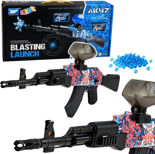 Fusil automatique électrique à billes hydrogel AK47 70 cm