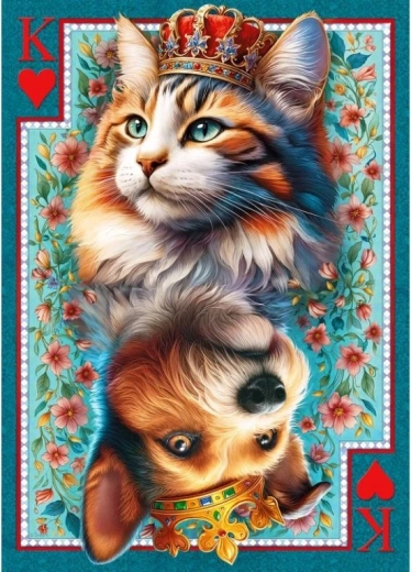 Cherry Pazzi puzzle Carte royale 1000 pièces