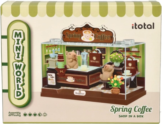 Mini diorama café de printemps I-Total DIY