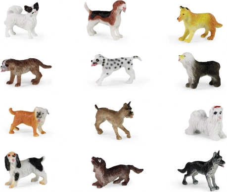 Ensemble de chiens en plastique 12 pcs
