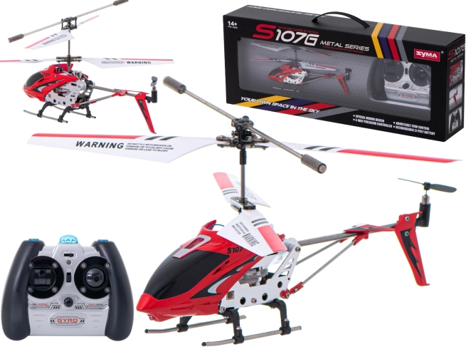 Hélicoptère RC Syma S107G – Rouge