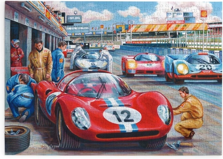 House of Puzzles Courses automobiles – Pit Stop, 500 grandes pièces