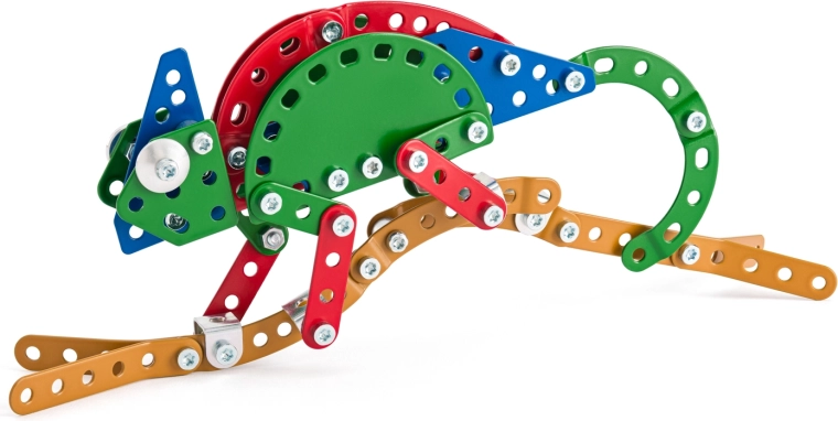 Merkur Zoo Caméléon – kit de construction métallique 119 pièces