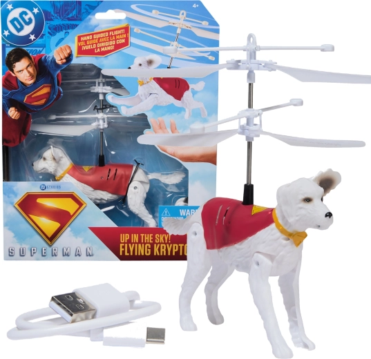 Figurine interactive volante de chien Krypto de DC Comics 19 cm