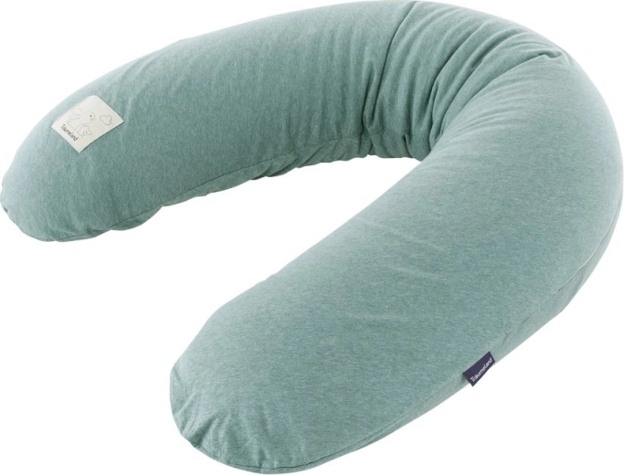 Coussin d’allaitement élastique Träumeland vert chiné
