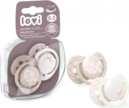 Sucette en silicone pour nouveau-nés LOVI Baby Shower 0-2 m