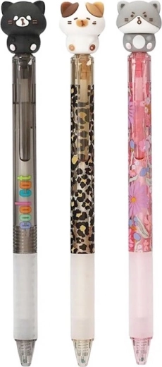 Stylo gel effaçable Depesche avec motif chat - 1 pièce