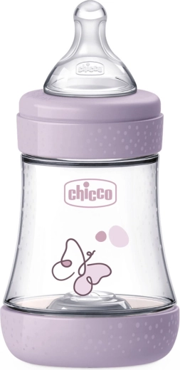 Biberon anti-coliques Chicco Perfect5 150 ml fille, débit lent 0m+