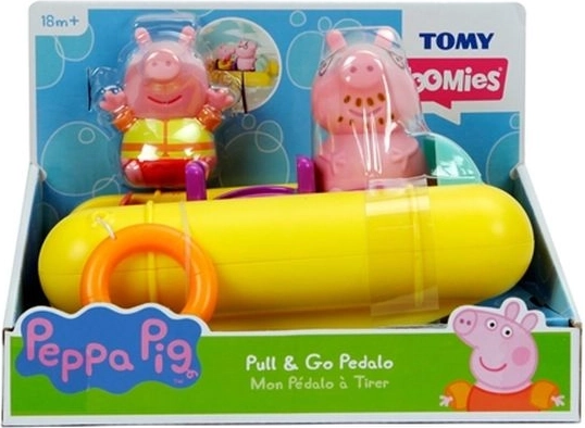 TOMY Peppa Pig ponton flottant avec figurines pour le bain