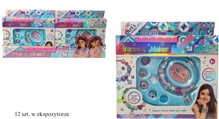 Kit DIY pour fabriquer des bracelets avec perles et pendentifs