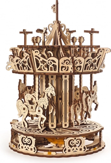 Manège mécanique en bois UGEARS puzzle 3D