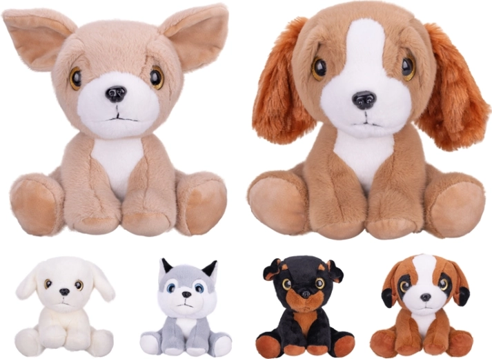 Chien en peluche 20 cm – doudou tout doux pour enfants dès la naissance