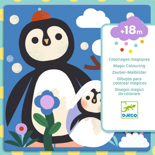 Coloriages à l’eau – bébés animaux DJECO