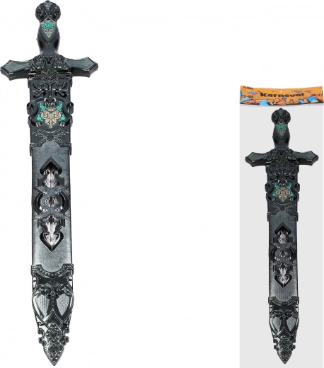 Épée en plastique de carnaval avec fourreau