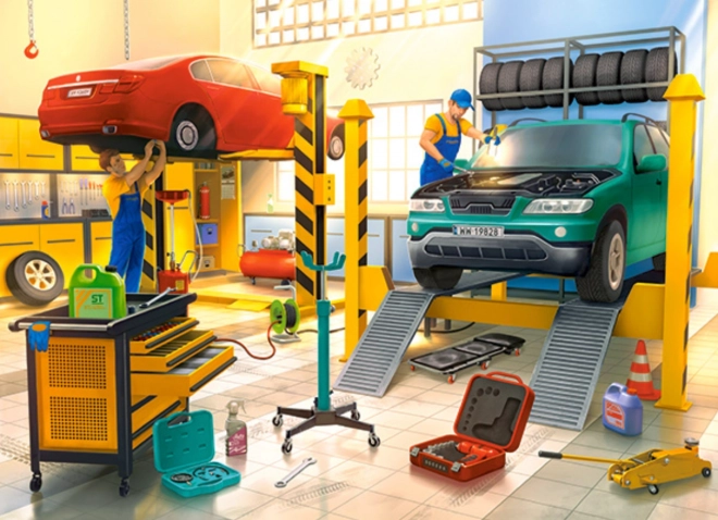 Puzzle atelier automobile 100 pièces Castorland