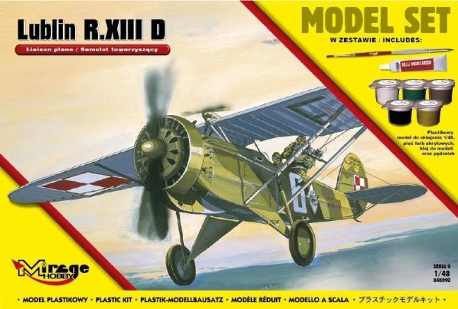 Maquette en plastique LUBLIN R.XIII D 1:48, avion d’escorte polonais