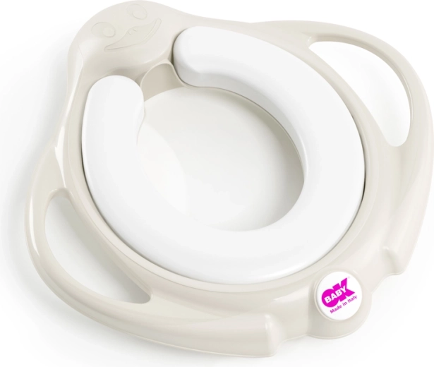 Réducteur de toilettes pour enfants avec poignées OK BABY Pinguo, blanc