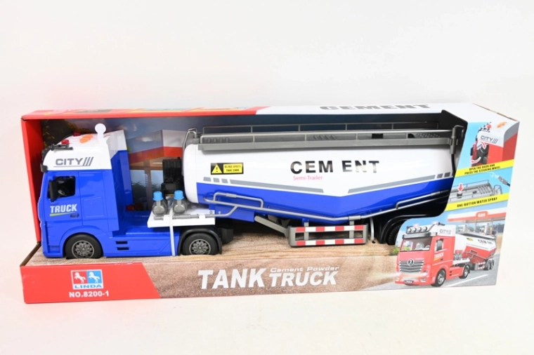 Camion TIR malaxeur à ciment avec effets lumineux et sonores 59 cm