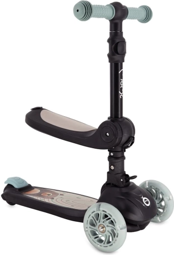Trottinette et porteur pour enfant MoMi DEBE 2 en 1 noir