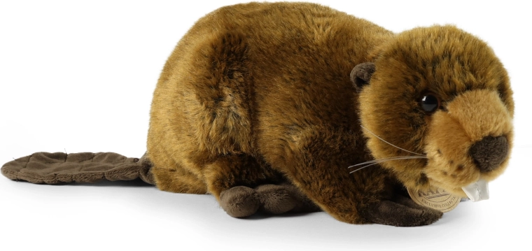 Castor en peluche 28 cm écoresponsable