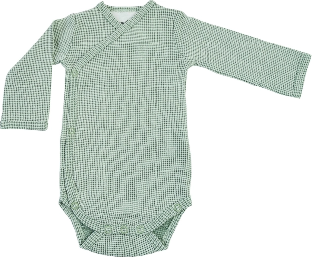Body bébé hydrofile à manches longues Lodger Ciumbelle Peppermint, taille 74