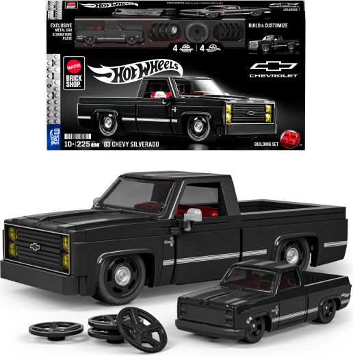 Mattel Brick Shop Hot Wheels Speed Series ’83 Chevy Silverado – kit de construction 225 pièces