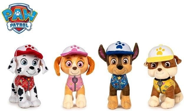 Peluche Paw Patrol Marshall édition été 27 cm - 1 pièce