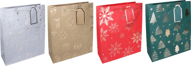Sac cadeau de Noël S 18 × 23 × 10 cm - 1 pièce
