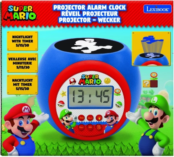 Réveil avec projecteur Super Mario