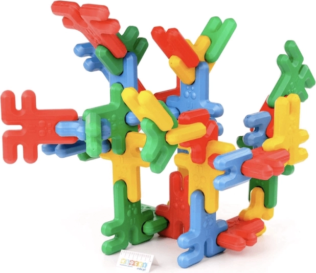 Grandes blocs de construction spatiaux Domino – petit set de 24 pièces