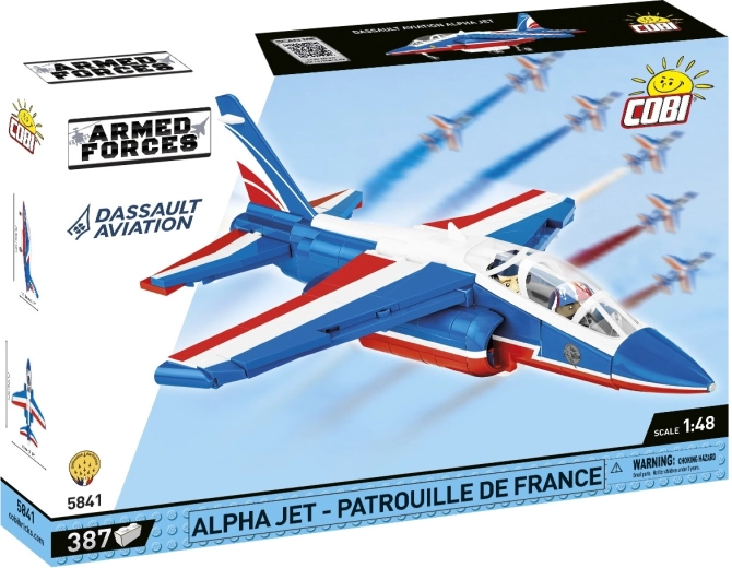 COBI Armed Forces Alpha Jet Patrouille de France 1:48 – kit de construction (387 pièces)