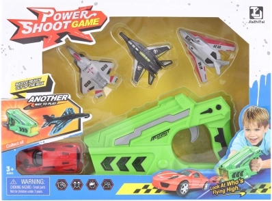 Lanceur avec petite voiture et avions pour enfants