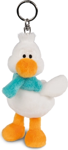 Porte-clés en peluche Oie des neiges Dr. Schnaddel 10 cm