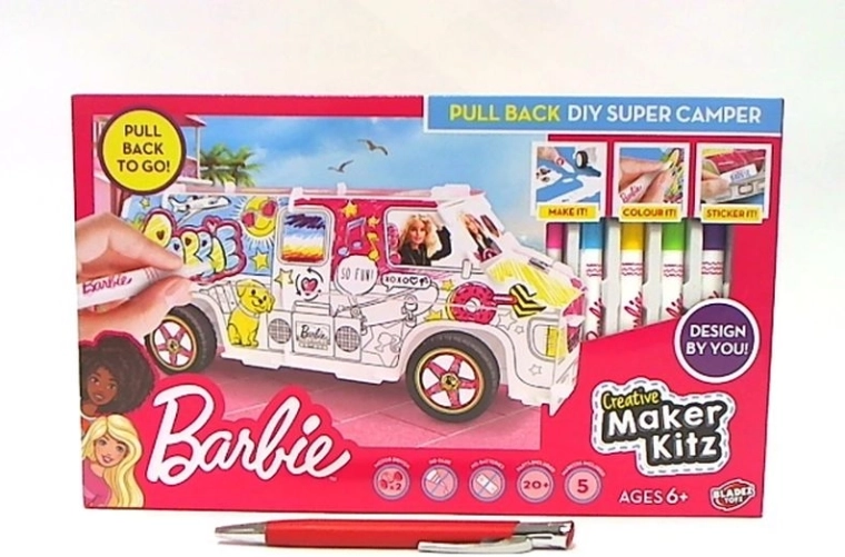Kit créatif Barbie Maker : peins le camping-car
