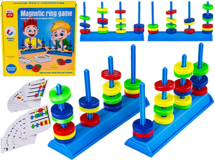 Jeu logique et de dextérité Anneaux magnétiques