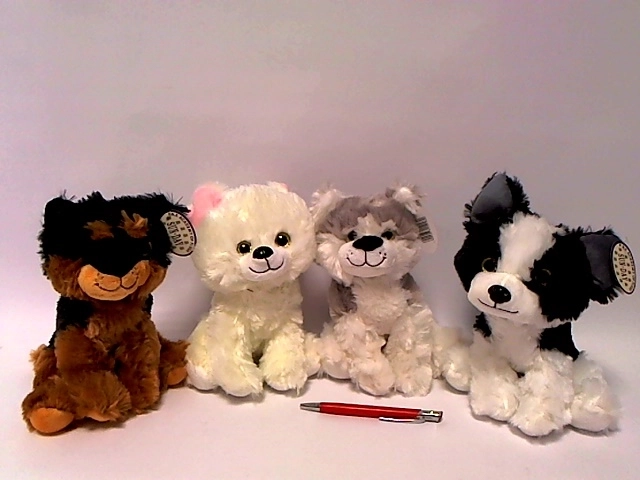 Peluche chien avec son, 20 cm