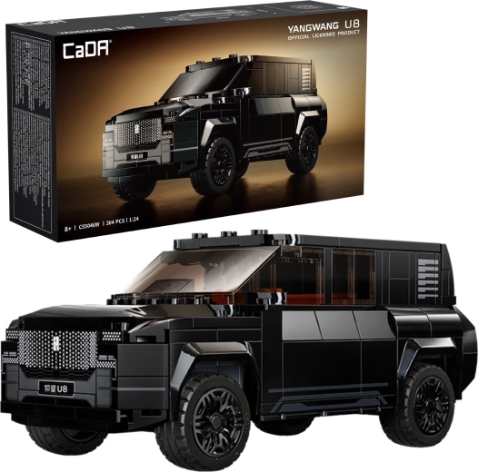 Kit de construction CaDA SUV tout-terrain YANGWANG U8 à l’échelle 1:24, 304 pièces