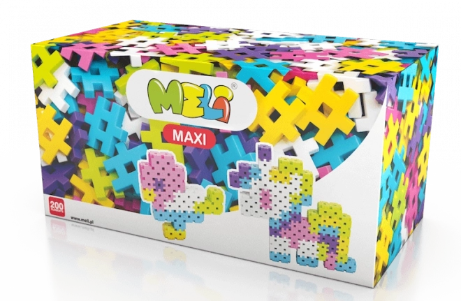 Jeu de construction Meli Maxi Pink 200 pièces