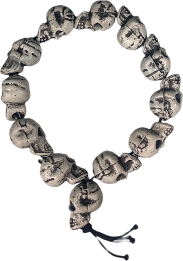 Bracelet de fête avec motifs de crânes