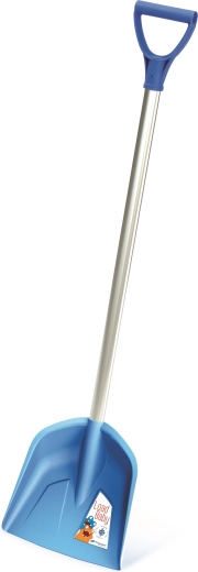 Pelle pour enfants avec manche en aluminium bleu clair