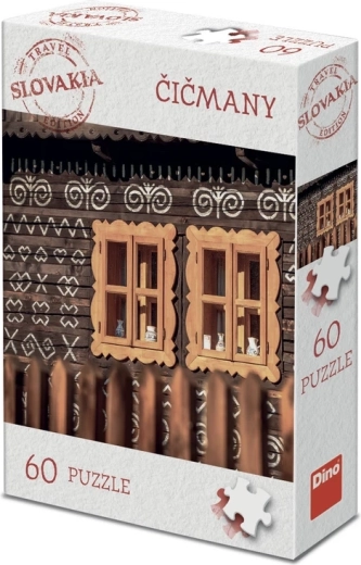 Puzzle Dino – édition touristique Slovaquie : Čičmany (60 pièces)