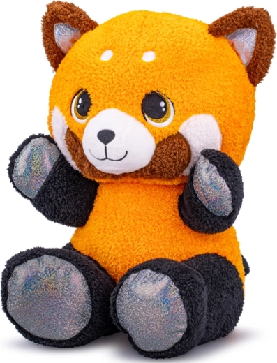 Panda rousse en peluche 37 cm – assise